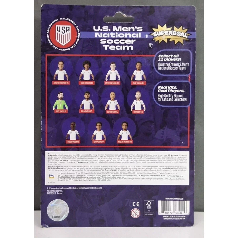 USMNT Supergoal 5-Pack Collectible Soccer Action Figures New